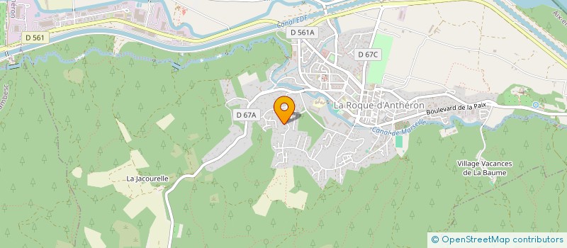 localisation de l'entreprise GODEFROY TAXI  LA ROQUE-D'ANTHERON