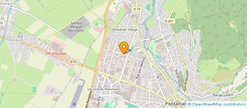 localisation de l'entreprise GODEK  PONTARLIER