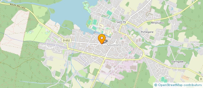 localisation de l'entreprise GODEMET MARIE  SOUSTONS