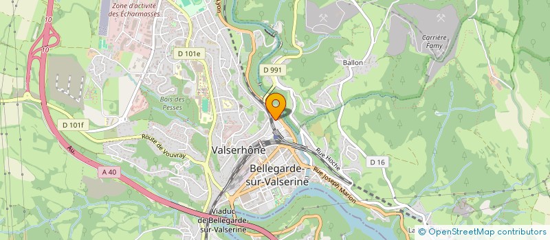 localisation de l'entreprise GODEN CT à VALSERHONE