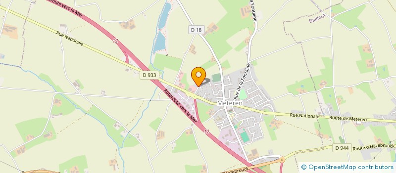 localisation de l'entreprise GODET  METEREN