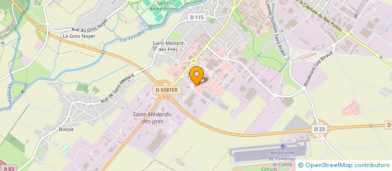 localisation de l'entreprise GODET FRERES à FONTENAY-LE-COMTE