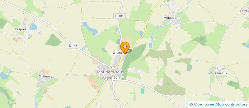 localisation de l'entreprise GODET JEAN-NOEL à ARGENTONNAY