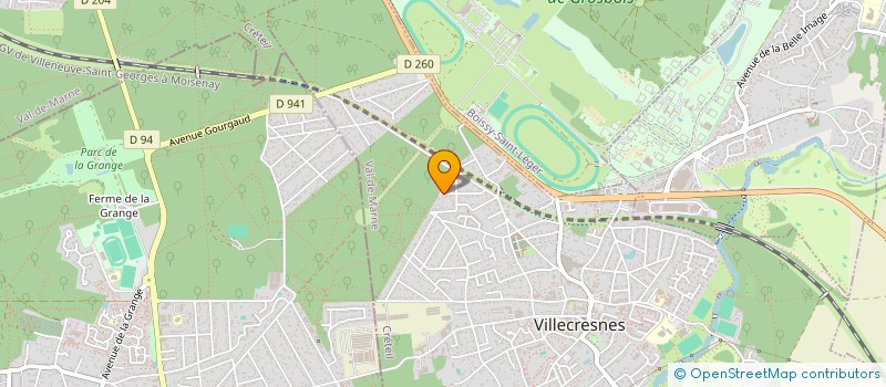 localisation de l'entreprise GODET PARCS ET JARDINS à VILLECRESNES