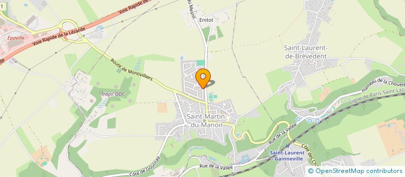 localisation de l'entreprise GODET SCI  SAINT-MARTIN-DU-MANOIR