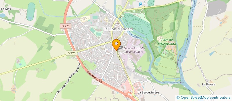 localisation de l'entreprise GODICHEAU HORTICULTURE  LE LION D'ANGERS