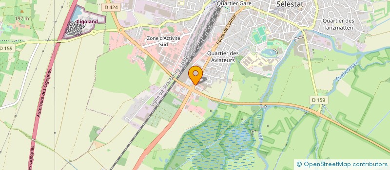 localisation de l'entreprise GODIMA à SELESTAT