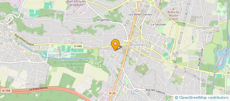 localisation de l'entreprise GODIN 91 à LINAS