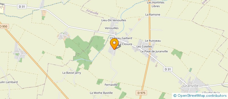 localisation de l'entreprise GODIN IMMO à JURANVILLE