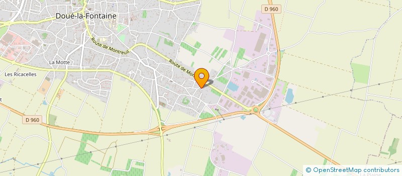 localisation de l'entreprise GODIN SAS à DOUE-EN-ANJOU