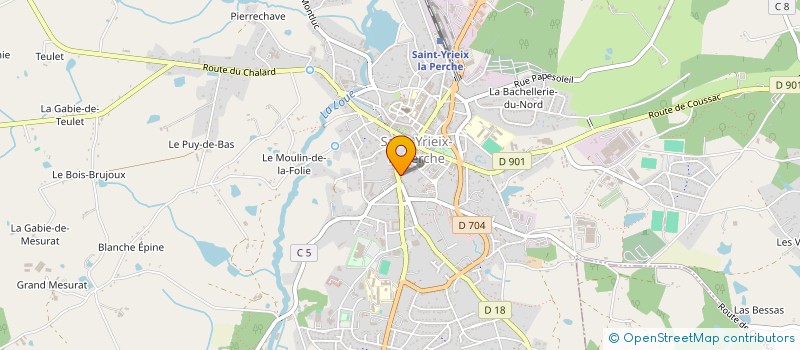 localisation de l'entreprise GODINAT à SAINT-YRIEIX-LA-PERCHE