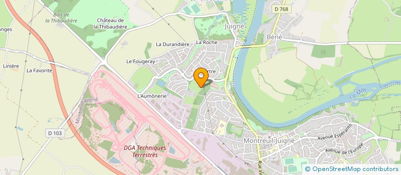 localisation de l'entreprise GODINEAU ELECTRICITE à FENEU