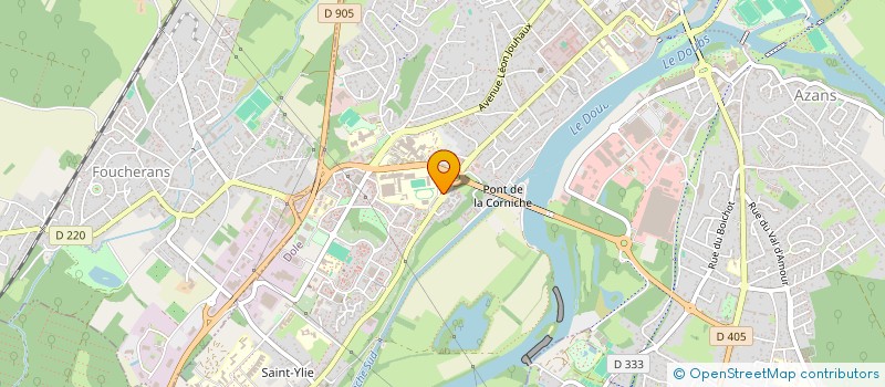 localisation de l'entreprise GODIVEAU à DOLE