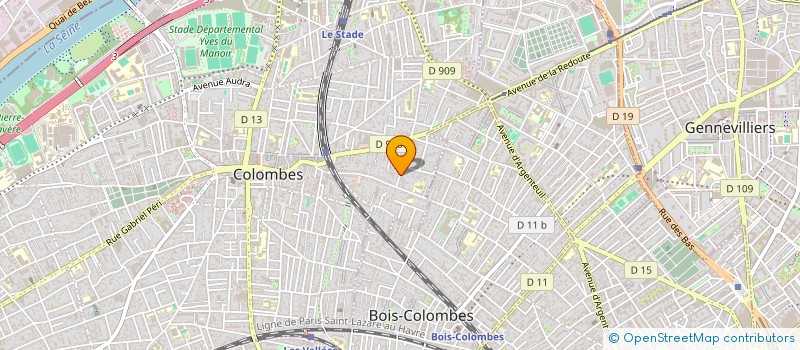 localisation de l'entreprise GODMUSE IMMO à COLOMBES