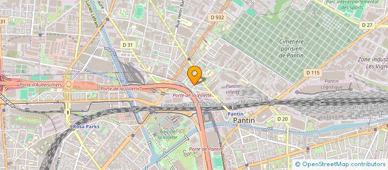 localisation de l'entreprise GODONER à PANTIN