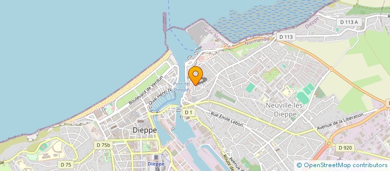 localisation de l'entreprise GODOT PRODUCTION  DIEPPE