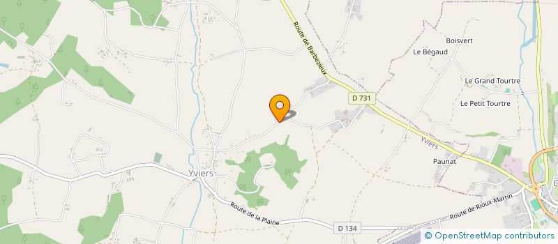 localisation de l'entreprise GODREAU-GENDRON  YVIERS