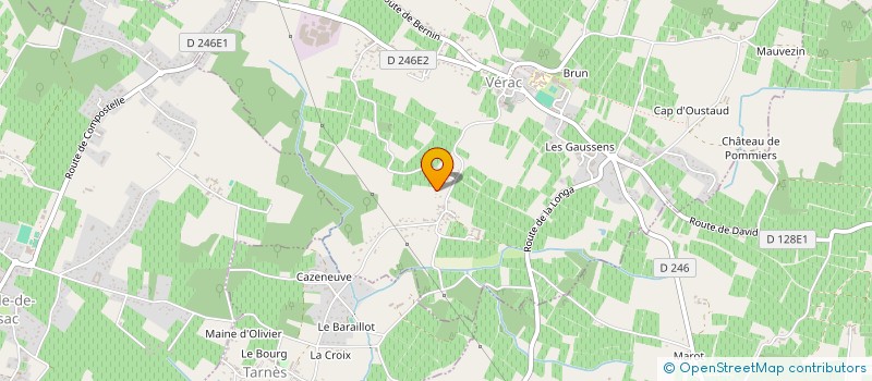 localisation de l'entreprise GODRIC BERNARD ET JACQUES  VERAC