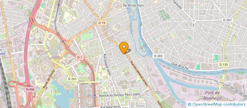 localisation de l'entreprise GODSI WINE à CRETEIL