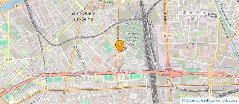 localisation de l'entreprise GODSON-ALBERTINI IMMOBILIER à SAINT-OUEN-SUR-SEINE