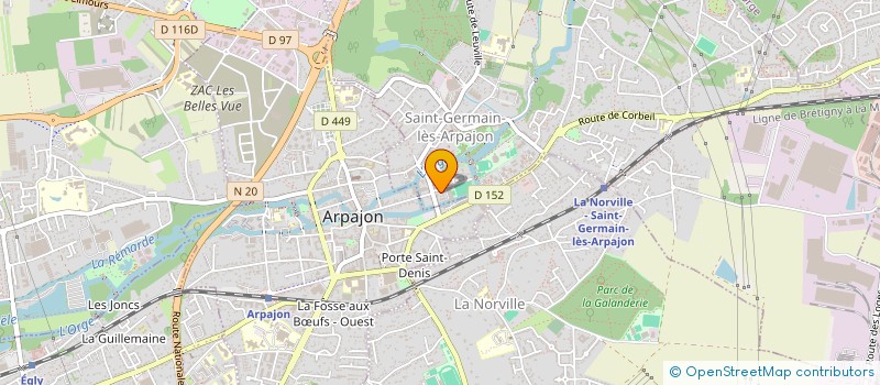 localisation de l'entreprise GODWIN TRANS à SAINT-GERMAIN-LES-ARPAJON
