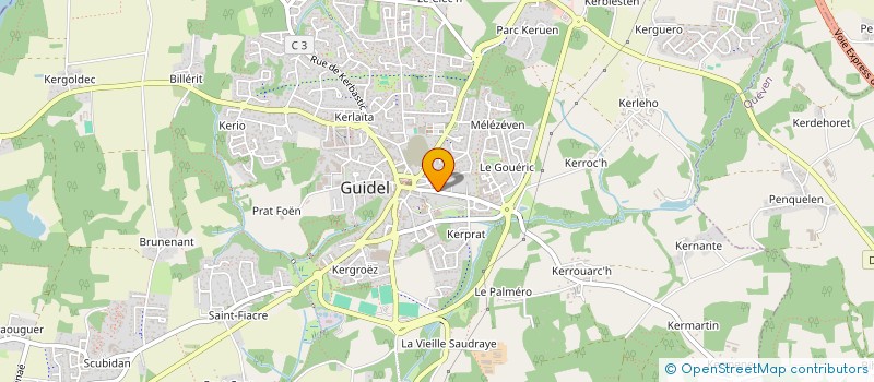 localisation de l'entreprise GOELAND CENDRE  GUIDEL