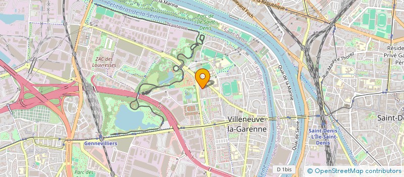 localisation de l'entreprise GOELAND PRODUCTION  VILLENEUVE-LA-GARENNE