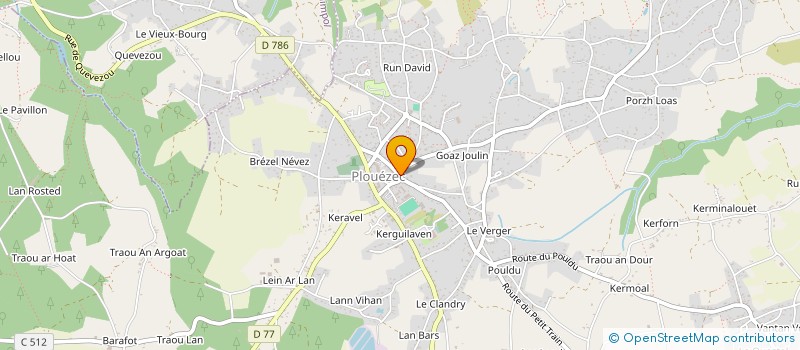 localisation de l'entreprise GOELANDS DE PLOUEZEC FOOTBALL-CLUB  PLOUEZEC