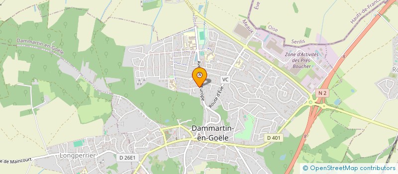 localisation de l'entreprise GOELE COMPETI-DANSE  DAMMARTIN-EN-GOELE