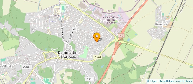 localisation de l'entreprise GOELE OUTDOOR SPORT TEAM  DAMMARTIN-EN-GOELE