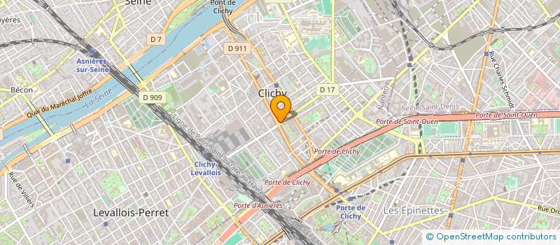 localisation de l'entreprise GOELEC SARL à CLICHY