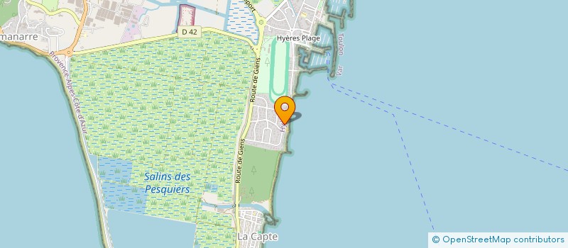 localisation de l'entreprise GOELETTES à HYERES