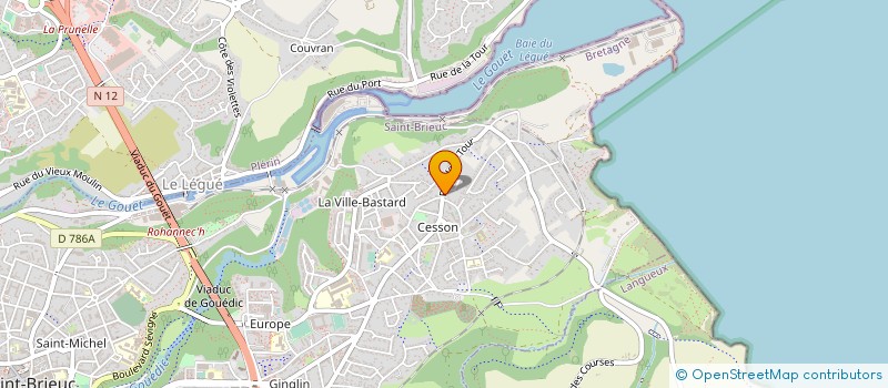 localisation de l'entreprise GOELO SUBMARINE à SAINT-BRIEUC
