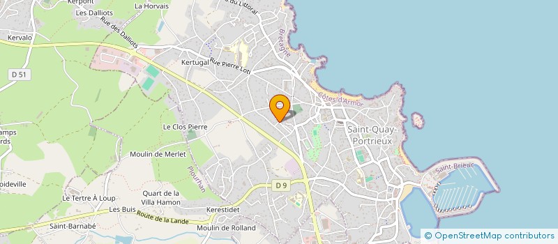 localisation de l'entreprise GOELO THERMIQUE à SAINT-QUAY-PORTRIEUX