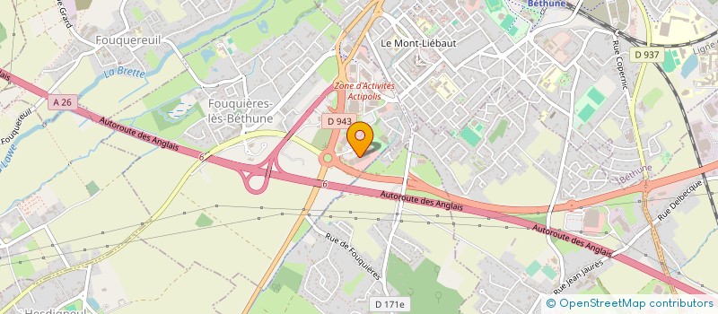 localisation de l'entreprise GOENS CUISINES à FOUQUIERES-LES-BETHUNE