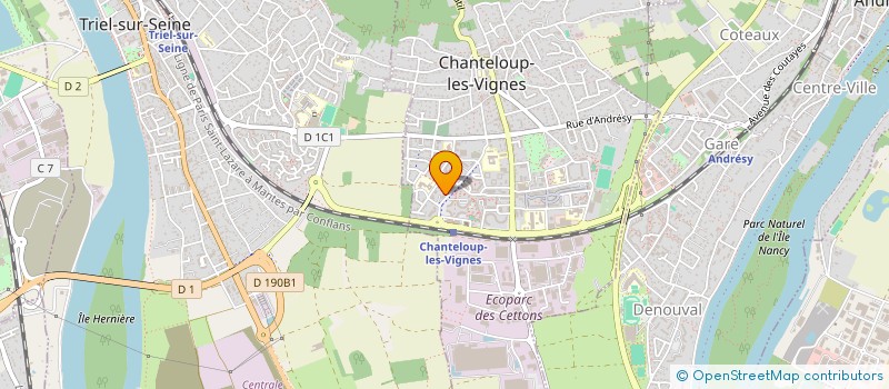 localisation de l'entreprise GOERT à CHANTELOUP-LES-VIGNES