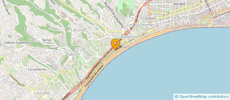 localisation de l'entreprise GOES DIFFUSION à NICE