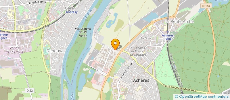 localisation de l'entreprise GOETZ à ACHERES