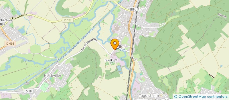 localisation de l'entreprise GOETZER  ILLFURTH