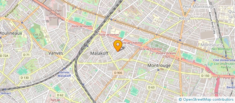 localisation de l'entreprise GOFA IMMOBILIER  MALAKOFF