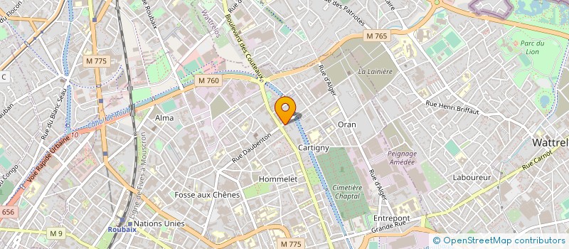localisation de l'entreprise GOFFARD ENERGIES à ROUBAIX