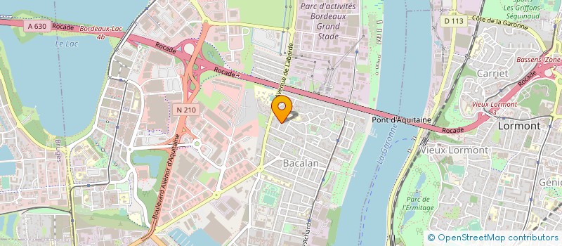 localisation de l'entreprise GOFIBRE  BORDEAUX