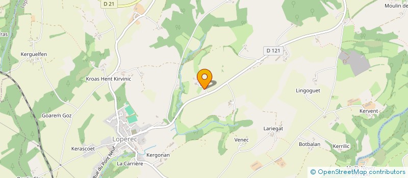 localisation de l'entreprise GOGIAL à SAINT-EVARZEC