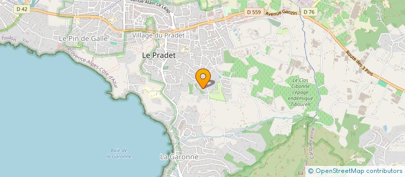 localisation de l'entreprise GOGLU  LE PRADET