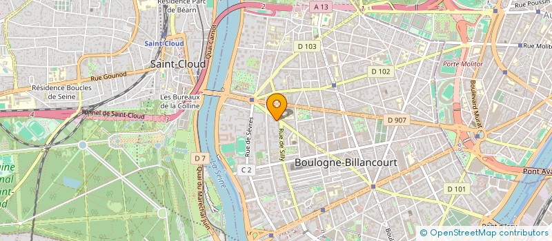 localisation de l'entreprise GOGUEL ET WAGNER à BOULOGNE-BILLANCOURT