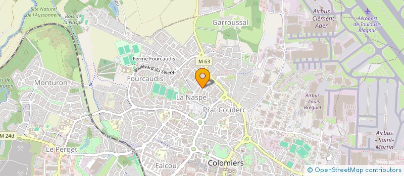 localisation de l'entreprise GOGUET à COLOMIERS