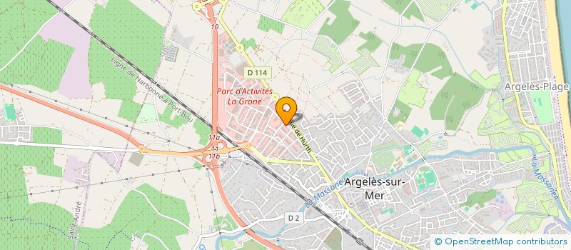 localisation de l'entreprise GOHANN à ARGELES-SUR-MER