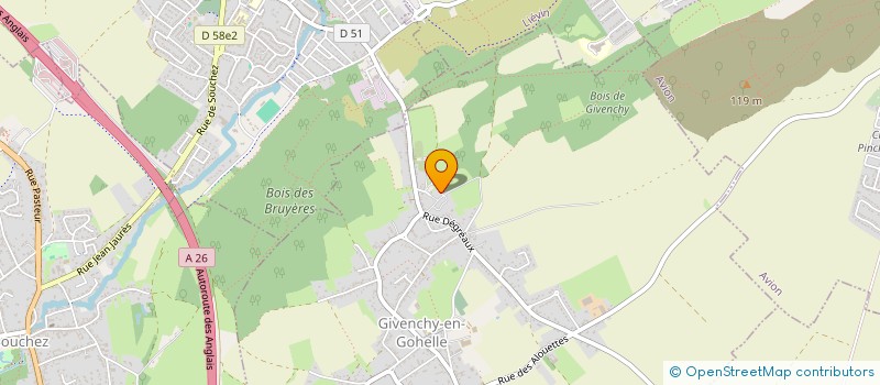 localisation de l'entreprise GOHELLE VOLETS SERVICES  GIVENCHY-EN-GOHELLE