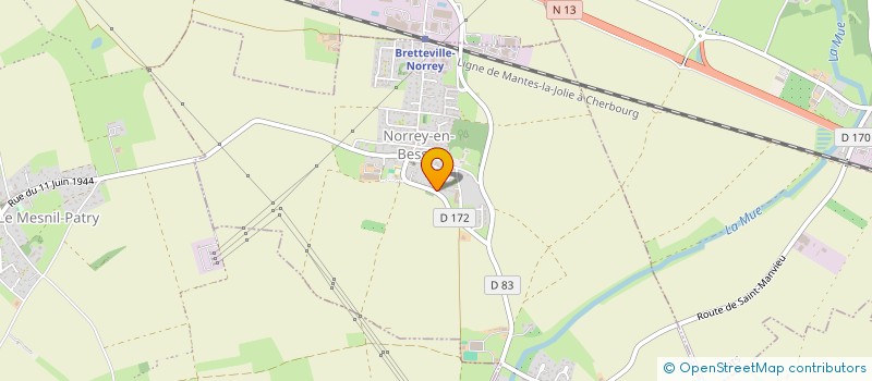 localisation de l'entreprise GOHIN  SAINT-MANVIEU-NORREY