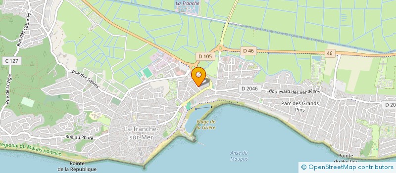 localisation de l'entreprise GOICHON à LA TRANCHE-SUR-MER